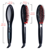 Electric Hair Brush Straightener - dealomy