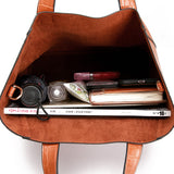 3 Piece Tote Handbag Cross Body Purse and Wallet - dealomy