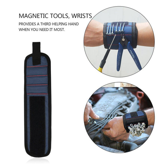 Magnetic Wristband for  Holding Screws Nails and Tools - dealomy