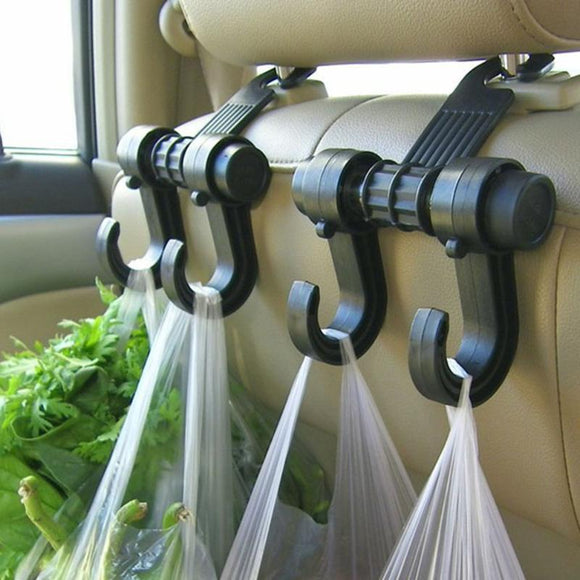 Double Car Back Seat Hooks for Bags and Purses - dealomy
