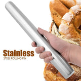 Stainless Steel Professional Rolling Pin - dealomy
