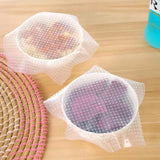 Stretchable and Reusable Silicone Food Savers (4 Pack) - dealomy